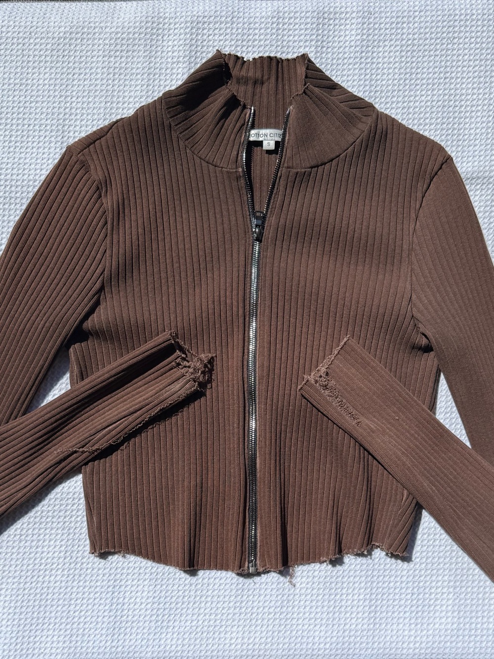 Cotton citizen cropped zip up